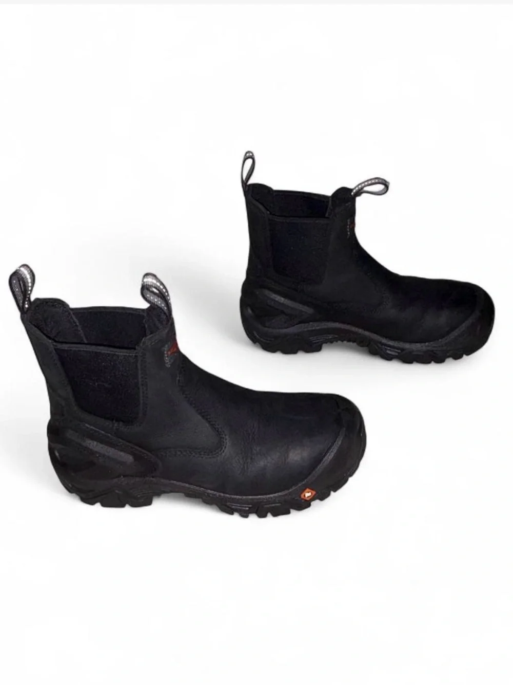 Merrell Strongfield Leather Chelsea Work Boots in Black, Men’s Size 7.5 Wide